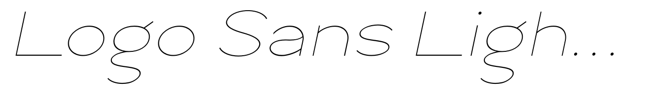 Logo Sans Light Italic